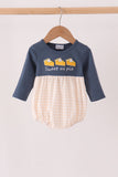 Navy sweet as pie embroidery gingham bubble Aaria Tees