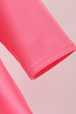 Pink sweet as pie embroidery ruffle dress Aaria Tees