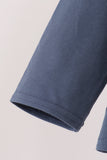 Navy sweet as pie embroidery pants Set Aaria Tees