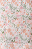 Sage floral ruffle jacket Aaria Tees