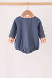 Navy goose applique bubble Aaria Tees