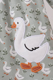 Grey goose applique ruffle dress Aaria Tees