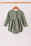 Green Solid bubble Aaria Tees