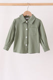 Green Pocket Button Down Shirt Aaria Tees
