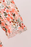 Green Floral Ruffle Dress Aaria Tees