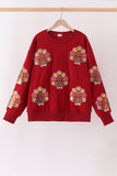 Rust turkey sequin mom&me top - Aaria Tees Aaria Tees