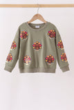 Green turkey sequin mom&me top - Aaria Tees Aaria Tees