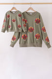 Green turkey sequin mom&me top - Aaria Tees Aaria Tees