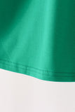 Green christmas tree bow applique dress Aaria Tees