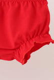 Sage santa applique stripe bloomer set - Aaria Tees Aaria Tees