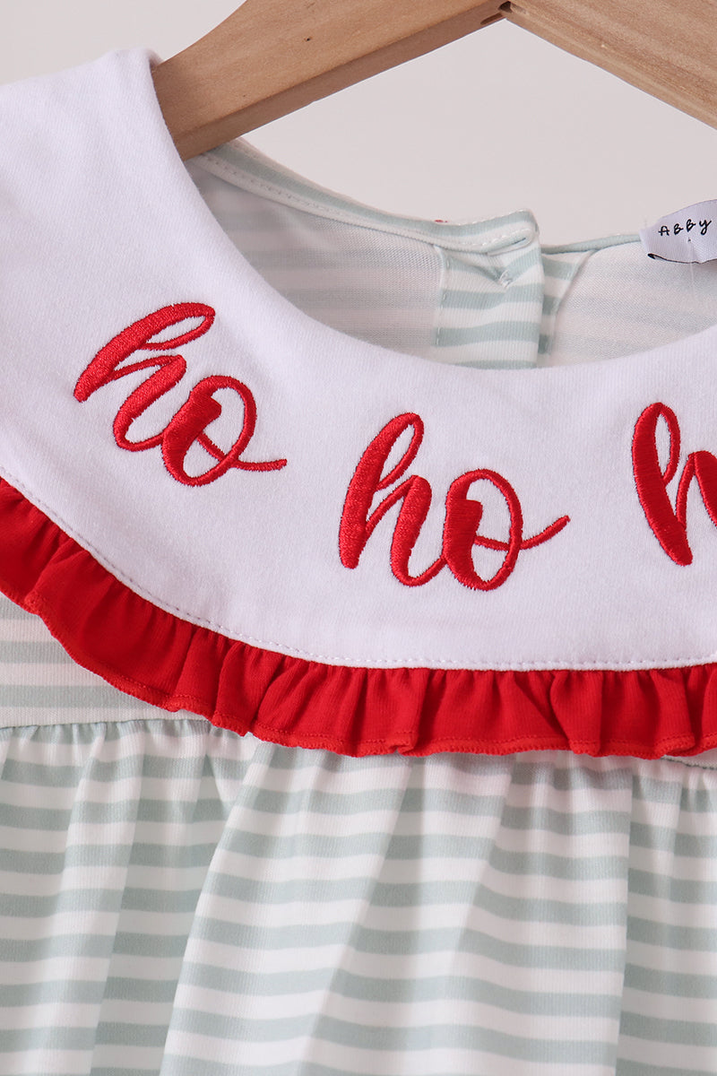 Sage santa applique gingham ruffle pants set - Aaria Tees Aaria Tees