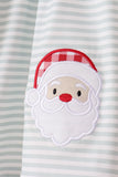 Sage santa applique gingham ruffle pants set - Aaria Tees Aaria Tees