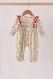 Goose embroidery ruffle bow romper - Aaria Tees Aaria Tees