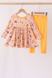 Mustard leaves bamboo pants set Aaria Tees