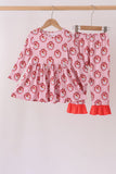 Pink santa claus bamboo pants set Aaria Tees