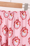 Pink santa claus bamboo pants set Aaria Tees