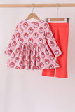 Pink santa claus bamboo pants set - Aaria Tees Aaria Tees