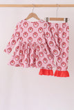 Pink santa claus bamboo pants set Aaria Tees
