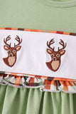 Sage deer embroidery dress - Aaria Tees Aaria Tees