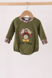 Forest camouflage turkey applique bubble Aaria Tees