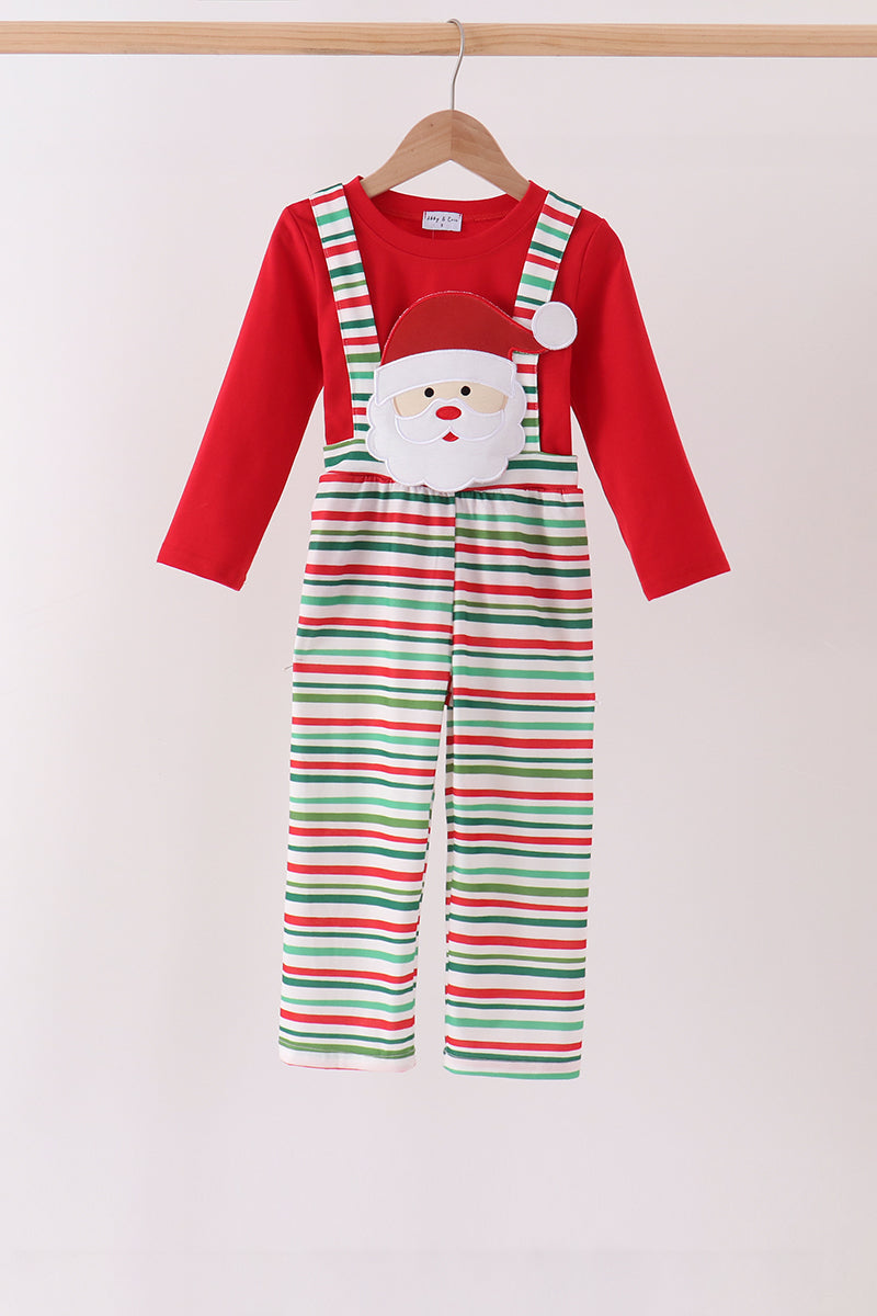 Red santa claus applique 2pc set - Aaria Tees Aaria Tees