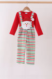 Red santa claus applique 2pc set - Aaria Tees Aaria Tees