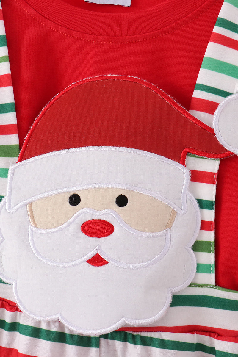 Red santa claus applique 2pc set - Aaria Tees Aaria Tees