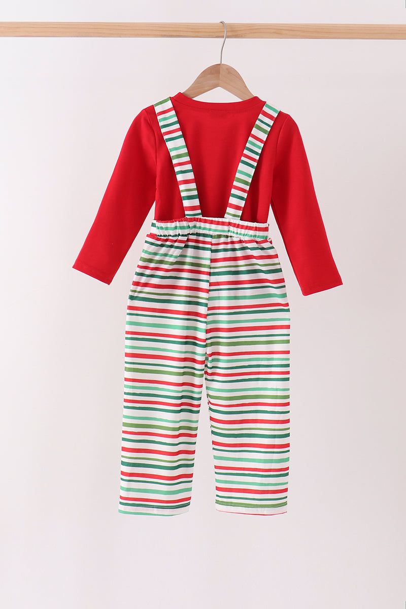 Red santa claus applique 2pc set - Aaria Tees Aaria Tees