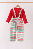 Red santa claus applique 2pc set - Aaria Tees Aaria Tees