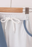 Teal turkey french knot pants set Aaria Tees