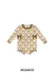 Brown goose pumpkin ruffle bubble Aaria Tees