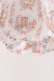 Pink horse ruffle bubble - Aaria Tees Aaria Tees