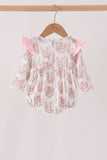 Pink horse ruffle bubble - Aaria Tees Aaria Tees
