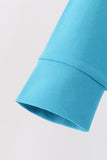 Blue turkey embroidery top Aaria Tees