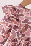 Pink leopard rufle bubble Aaria Tees