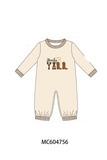 Brown Howdy Y'ALL boots embroidery bubble Aaria Tees