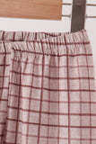 Brown Howdy Y'ALL boots embroidery plaid pants set - Aaria Tees Aaria Tees