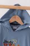 Blue Howdy Y'ALL boots embroidery hoodie - Aaria Tees Aaria Tees