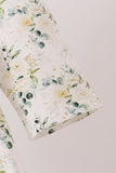Sage floral smocked ruffle dress Aaria Tees