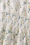 Sage floral smocked tiered mom dress - Aaria Tees Aaria Tees