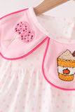 Pink french knot dot pants set - Aaria Tees Aaria Tees