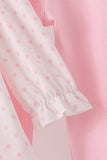 Pink french knot dot pants set - Aaria Tees Aaria Tees