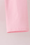 Pink french knot dot pants set - Aaria Tees Aaria Tees