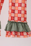 Green Pumpkin Embroidery 2cp jumpsuit set - Aaria Tees Aaria Tees