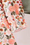 Green floral bow bloomer set Aaria Tees