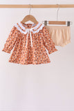 Fall floral print bloomer set - Aaria Tees Aaria Tees
