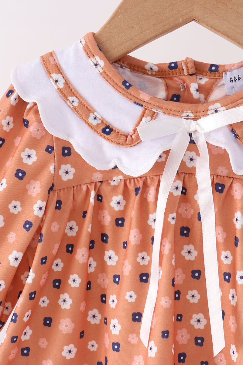 Fall floral print bloomer set - Aaria Tees Aaria Tees