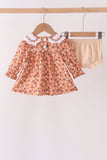 Fall floral print bloomer set - Aaria Tees Aaria Tees
