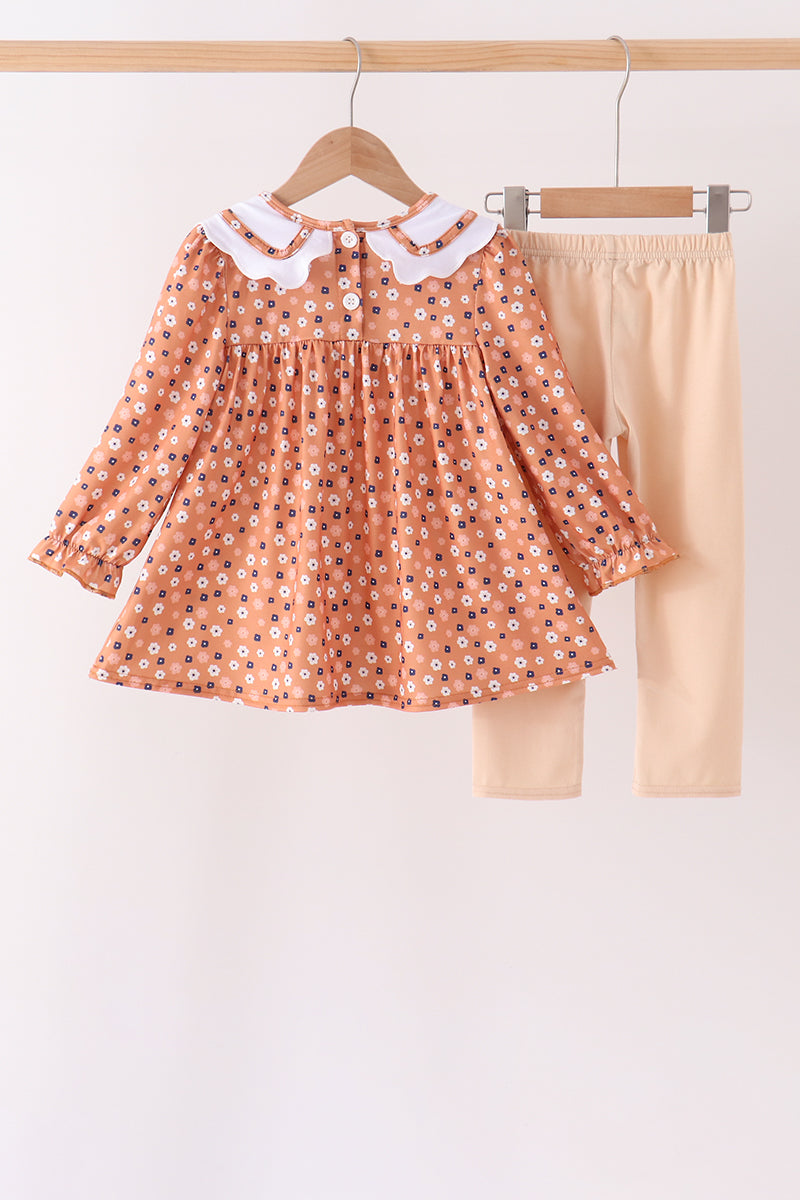 Fall floral print pants set - Aaria Tees Aaria Tees