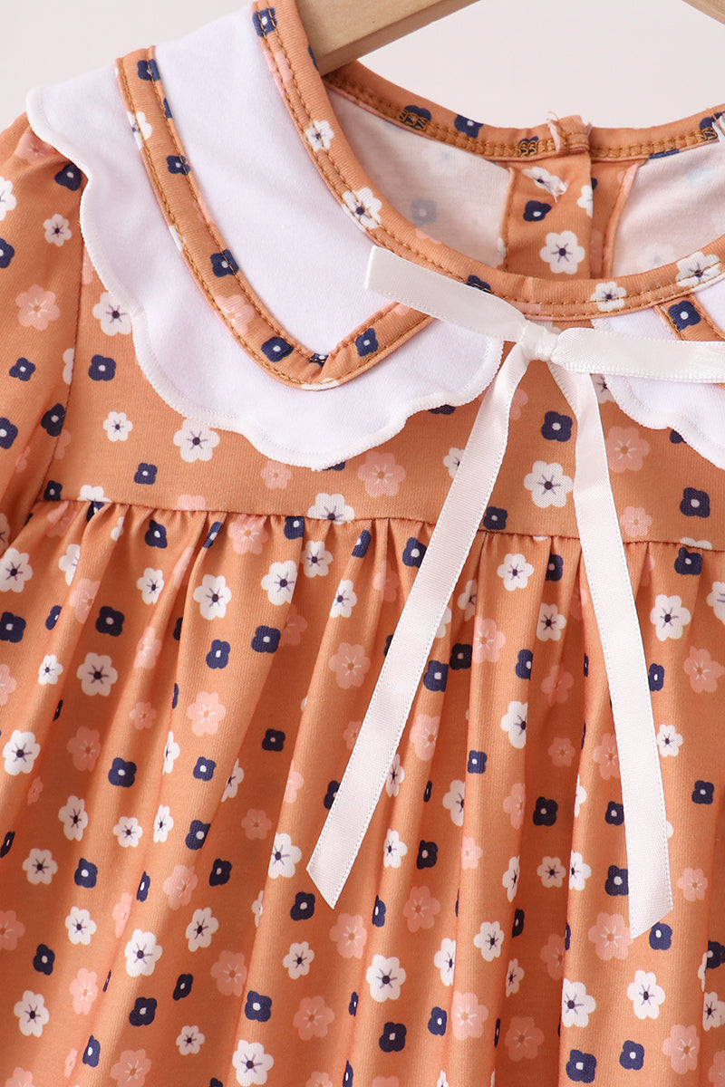 Fall floral print dress - Aaria Tees Aaria Tees